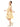 Girl's Orange & White Frock - EGTF21S-283