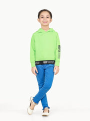 Girl's Neon Green Hoodie - EGTH22-001
