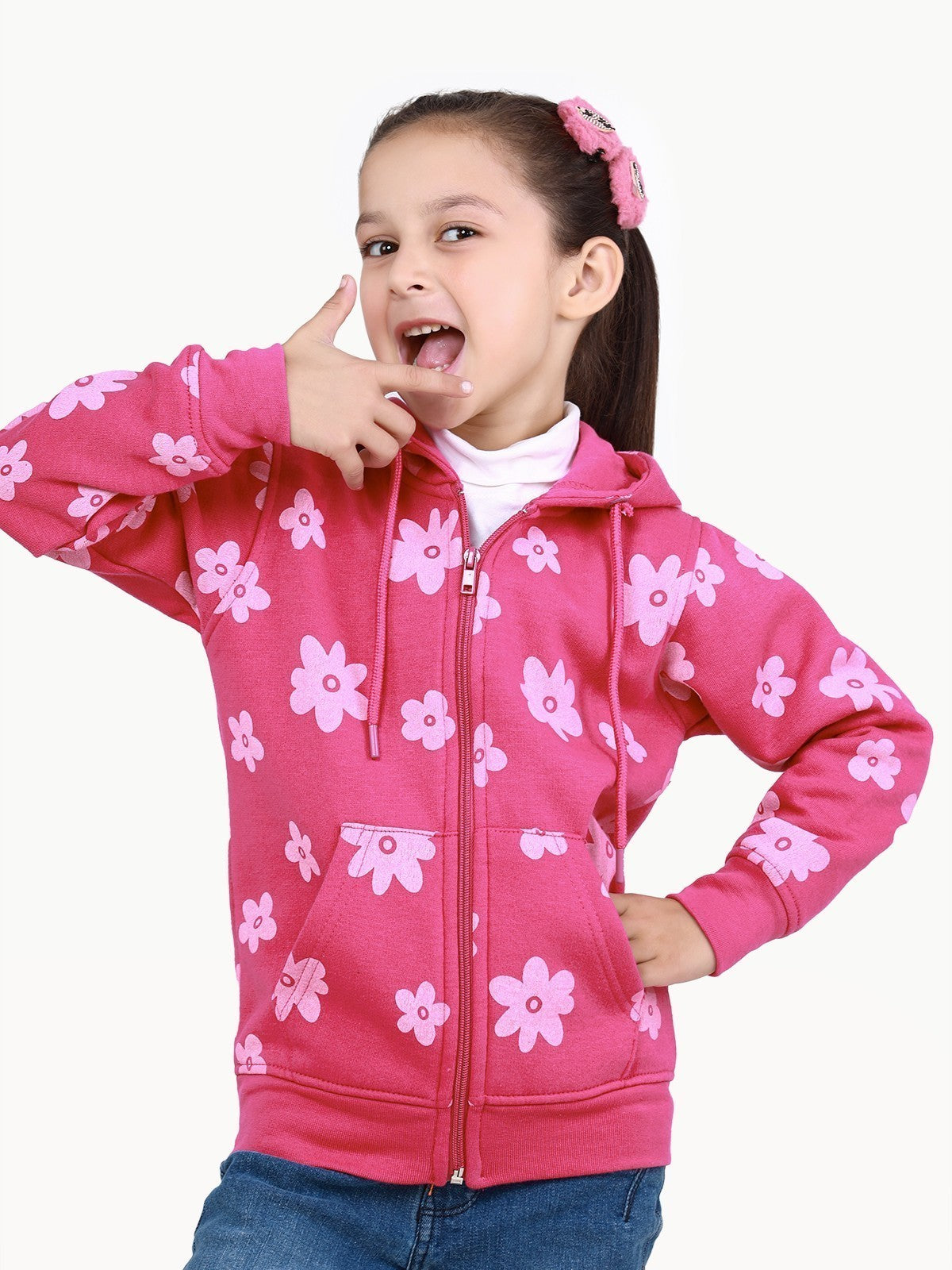 Girl's Pink Hoodie - EGTH22-004
