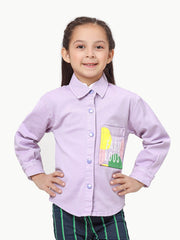 Girl's Lilac Jacket - EGTJD22-003