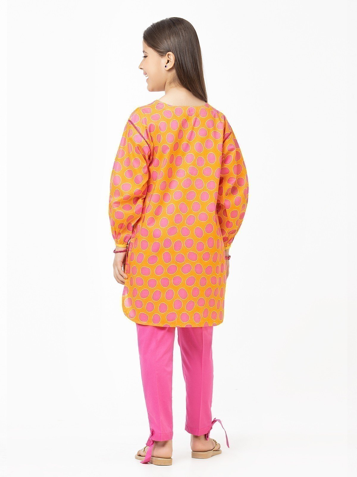Girl's Orange & Pink Pret - EGTKP22-70297 (2-Pcs)