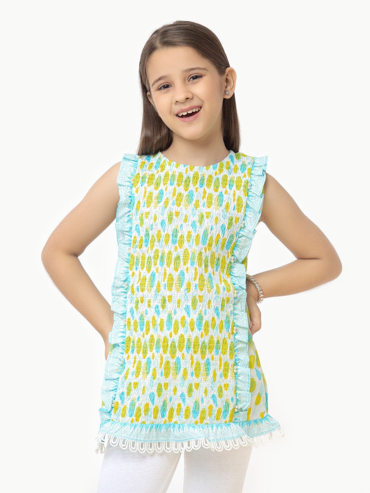 Girl's White Multi Pret - EGTKP22-70306
