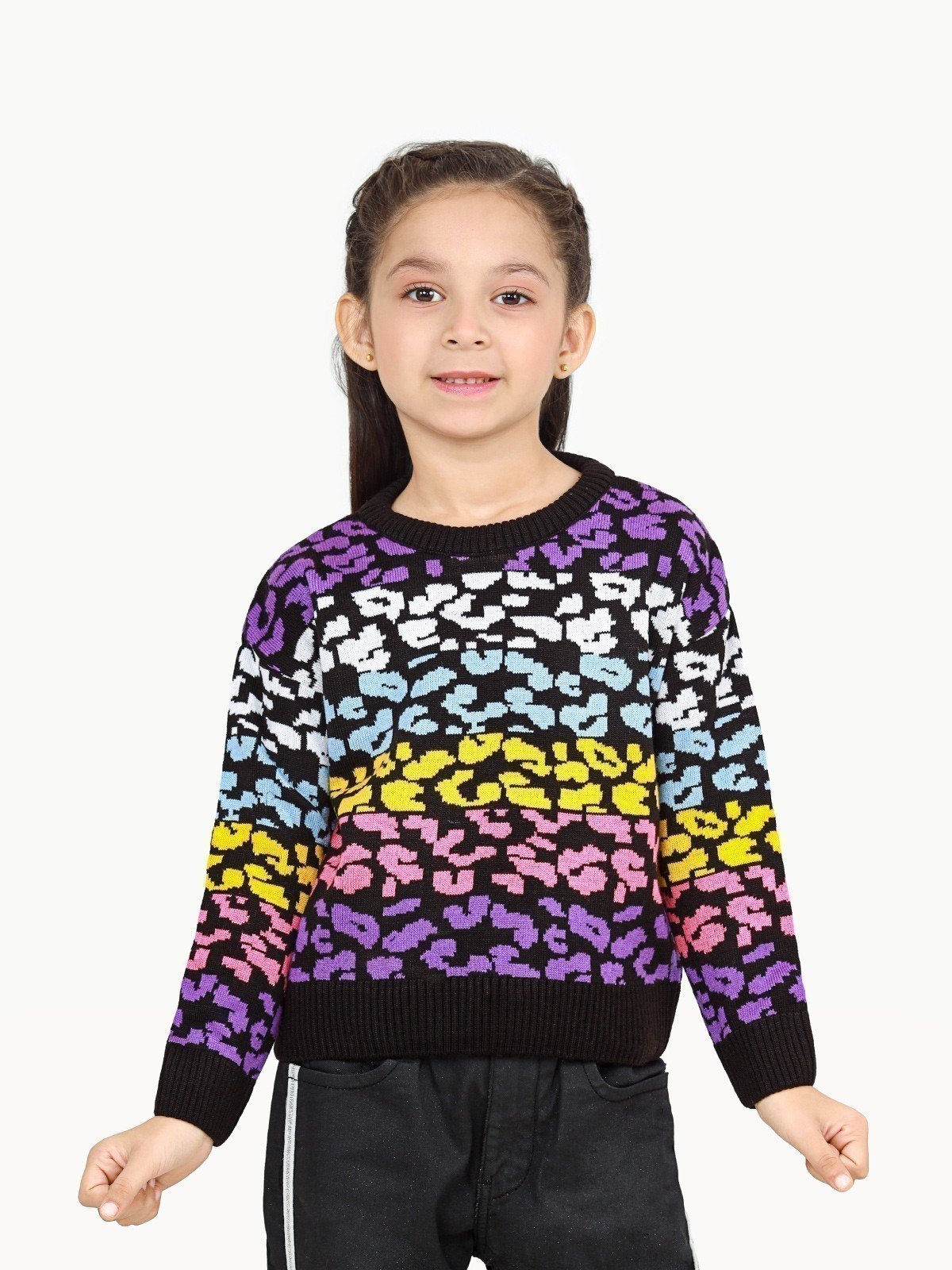 Girl's Multi Sweater - EGTSWT22-005