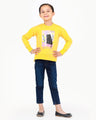 Girl's Yellow Sweatshirt - EGTSS22-005