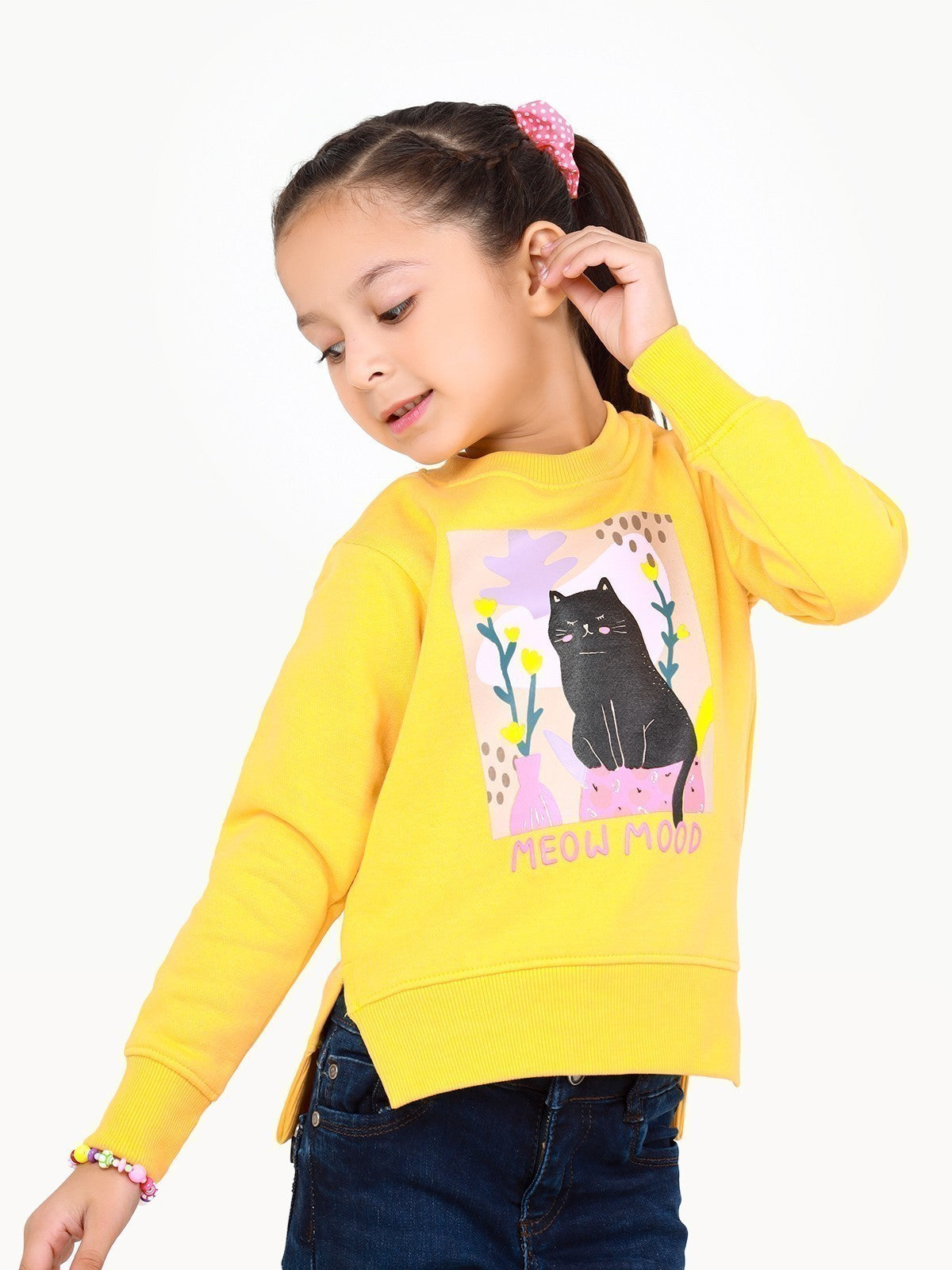 Girl's Yellow Sweatshirt - EGTSS22-005