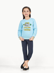 Girl's Light Blue Sweatshirt - EGTSS22-008