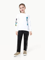 Girl's White Sweatshirt - EGTSS22-014