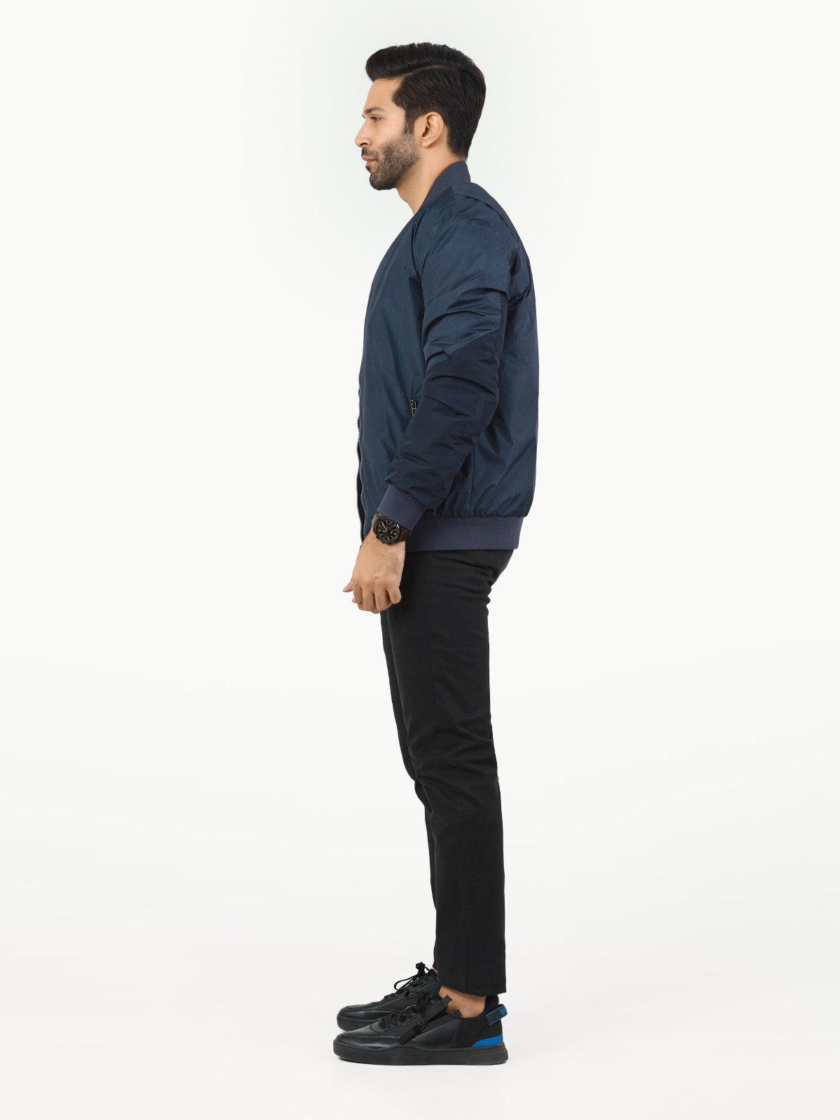edenrobe Men's Navy Jacket - EMTJ22-001 – edenrobe Pakistan