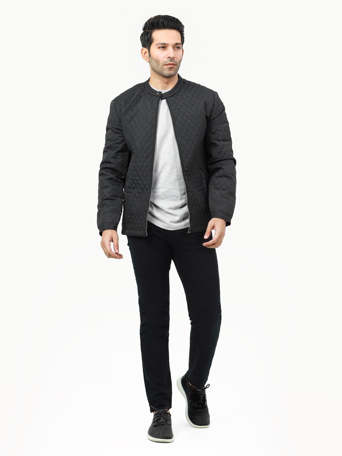edenrobe Men's Black Jacket - EMTJ22-002 – edenrobe Pakistan