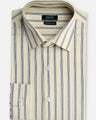Men's Cream Shirt Striped - EMTSB22-064