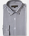 Men's White & Black Striped Shirt - EMTSI22-50239