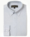 Men's Blue & White Textured Shirt - EMTSI22-50242