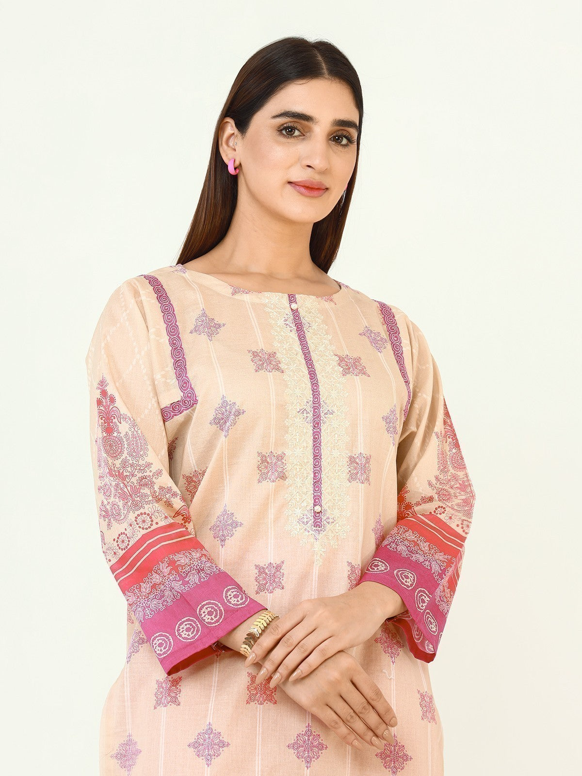 Pret 2Pc Embroidered Fawn Shirt Trouser - EWTKE22-67600 (2-Pcs)