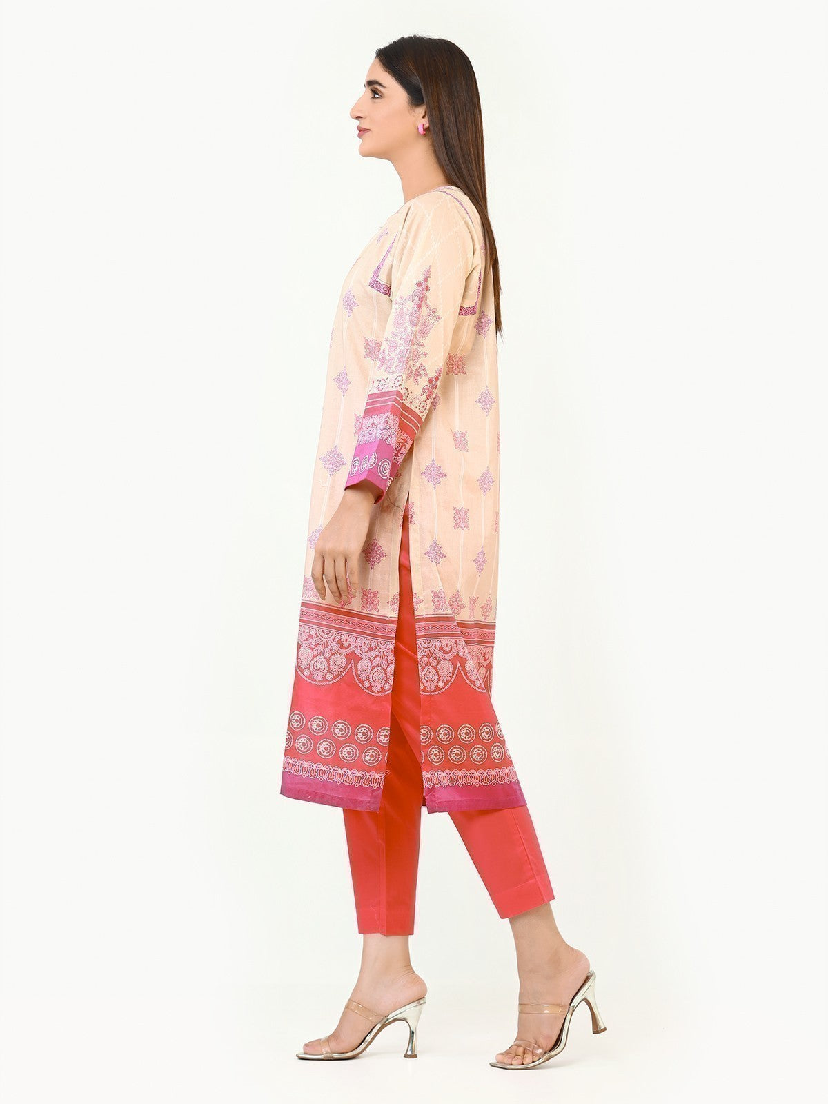 Pret 2Pc Embroidered Fawn Shirt Trouser - EWTKE22-67600 (2-Pcs)