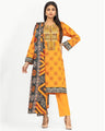 Pret 3Pc Embroidered Orange Suit - EWTKE22-67687 (3-Pcs)