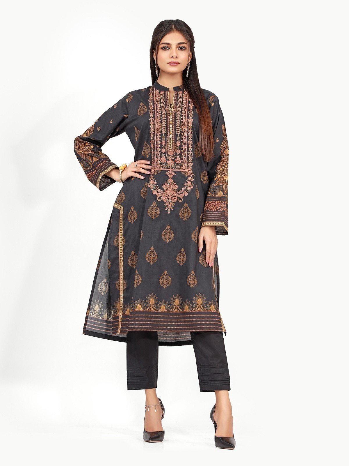 edenrobe Women's Black Ready To Wear 1PC - EWTKE22-67782 – edenrobe ...