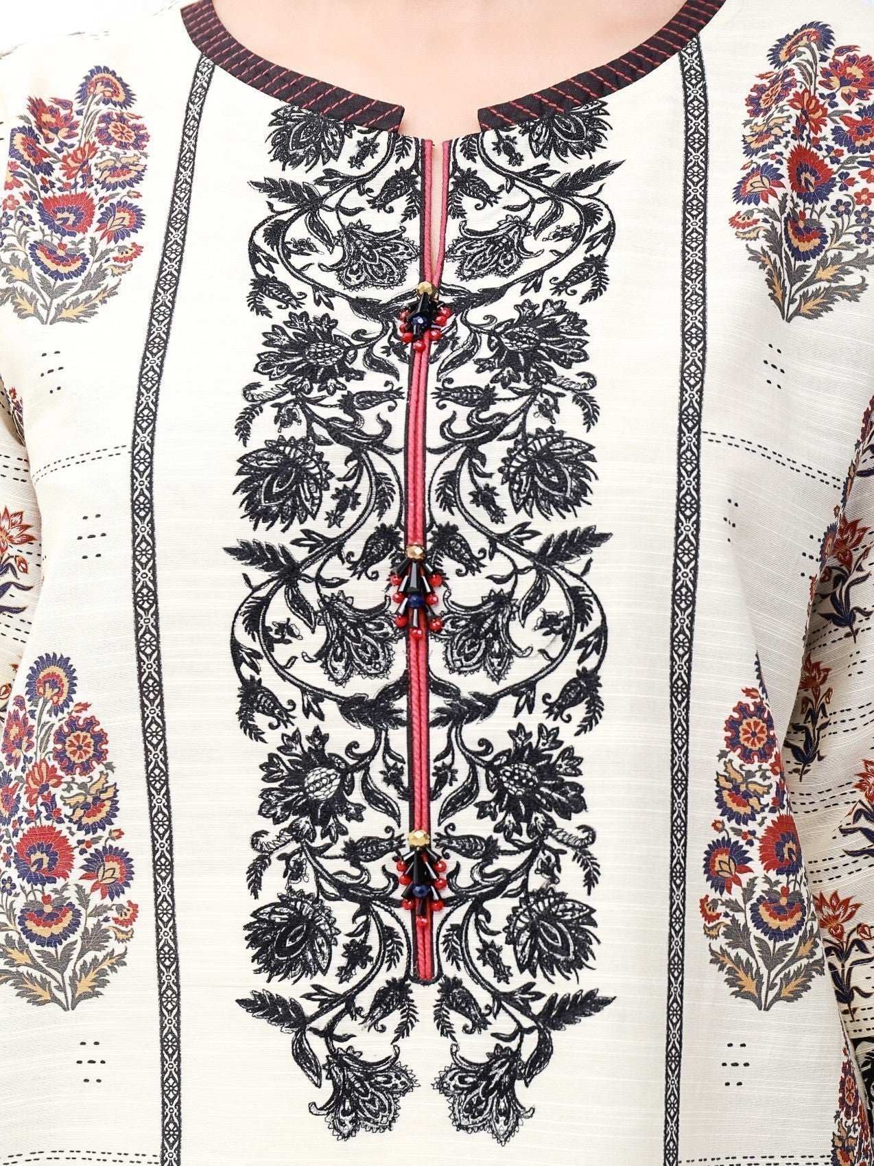 Pret 3Pc Embroidered Khaddar Suit - EWTKE22-67910 (3P)