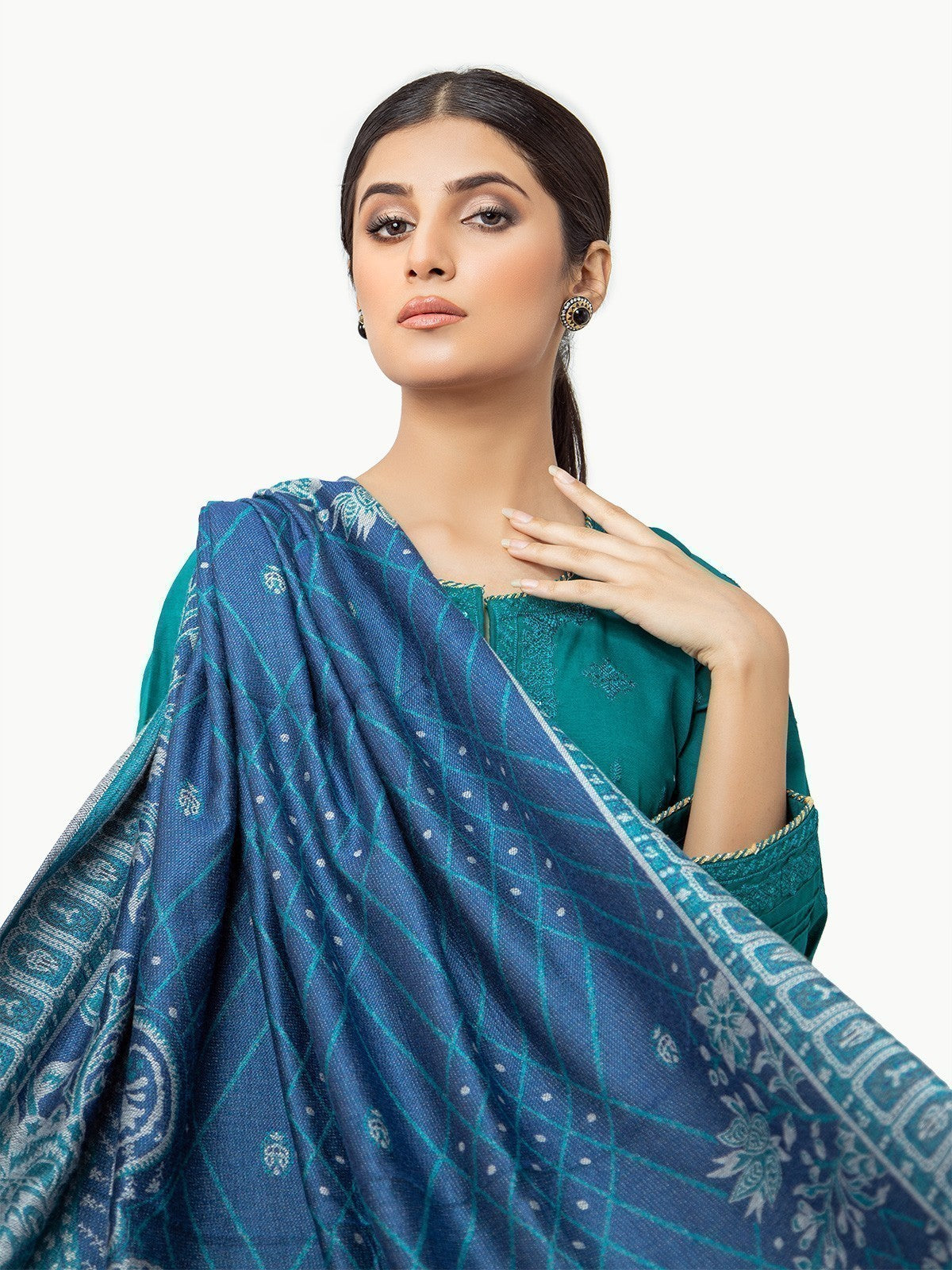 Pret 3Pc Embroidered Green Suit - EWTKE22-68075 (3P)