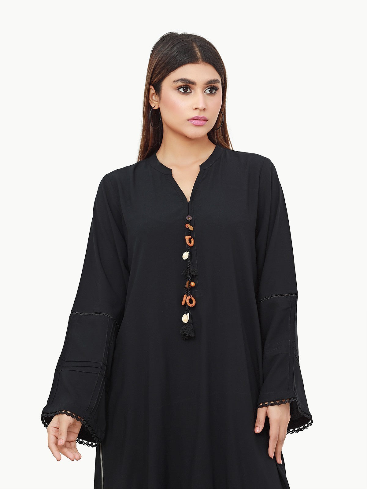 edenrobe Women's Black Ready To Wear 1PC Viscose - EWTKS22-68420 ...