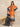 EWU22V1-23578 Unstitched Orange Embroidered Lawn 3 Piece