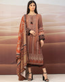 EWU22V13-24046SD Unstitched Light Brown Embroidered Viscose 2 Piece