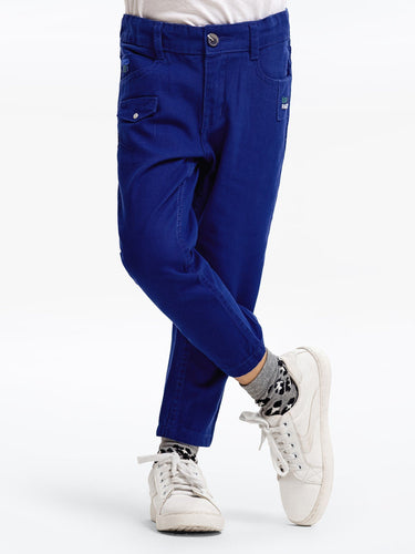 Boy's Dark Blue Chino Pant - EBBCP23-030