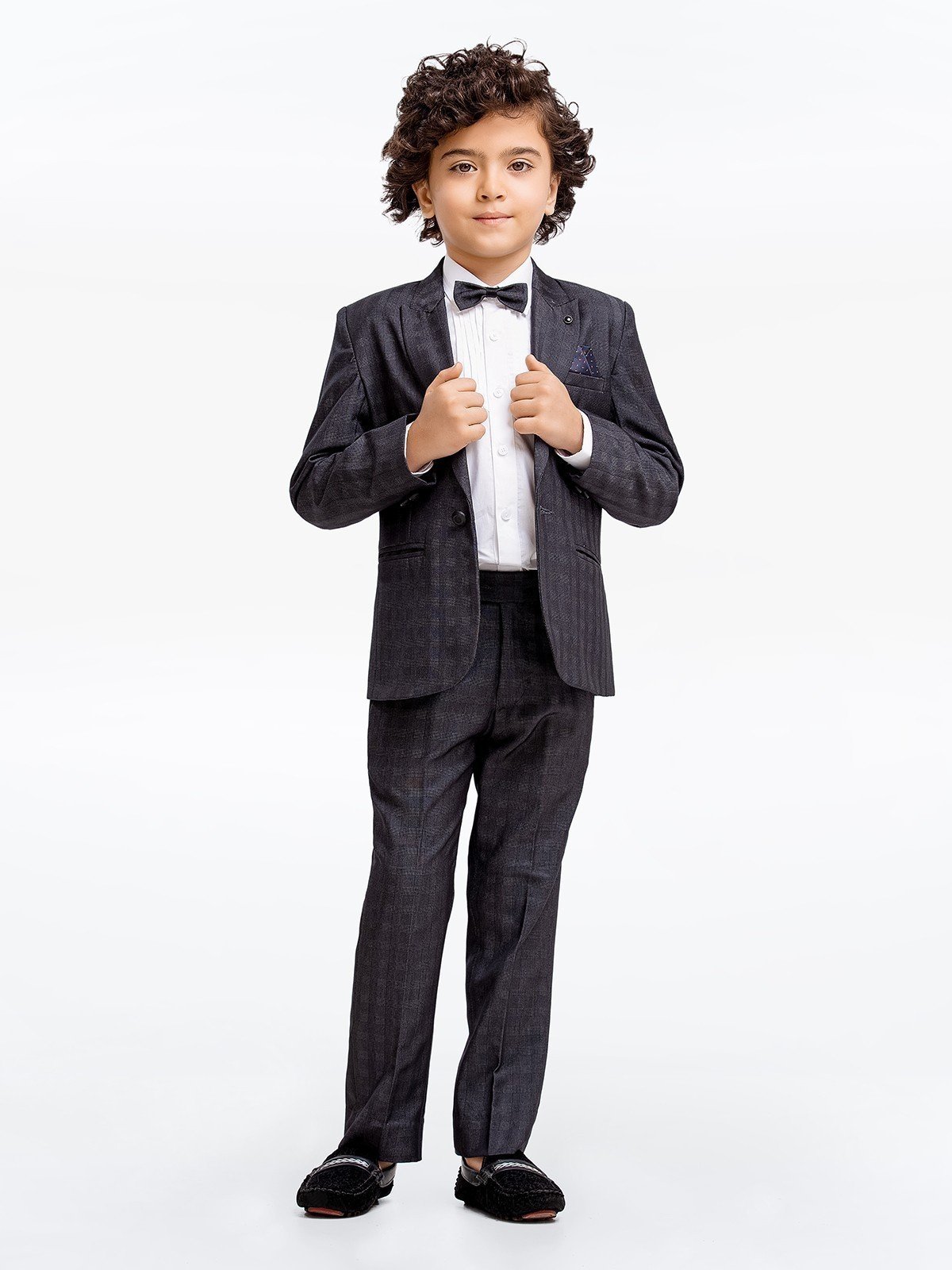 Boy's Charcoal Coat Pant - EBTCPC22-4478