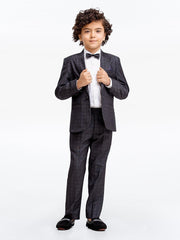 Boy's Charcoal Coat Pant - EBTCPC22-4478