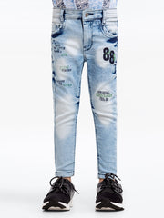 Boy's Mid Blue Denim Pant - EBBDP23-007