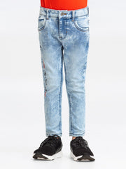 Boy's Sky Blue Denim Pant - EBBDP23-009
