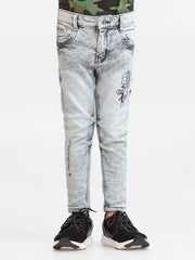 Boy's Grey Denim Pant - EBBDP23-011