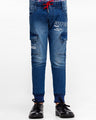 Boy's Denim Blue Denim Pant - EBBDP23-023