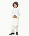 Boy's Cream Kurta Shalwar - EBTKS23-3810