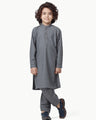 Boy's Grey Kurta Shalwar - EBTKS23-3852