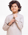Boy's Ash Grey Kurta Shalwar - EBTKS23-3880