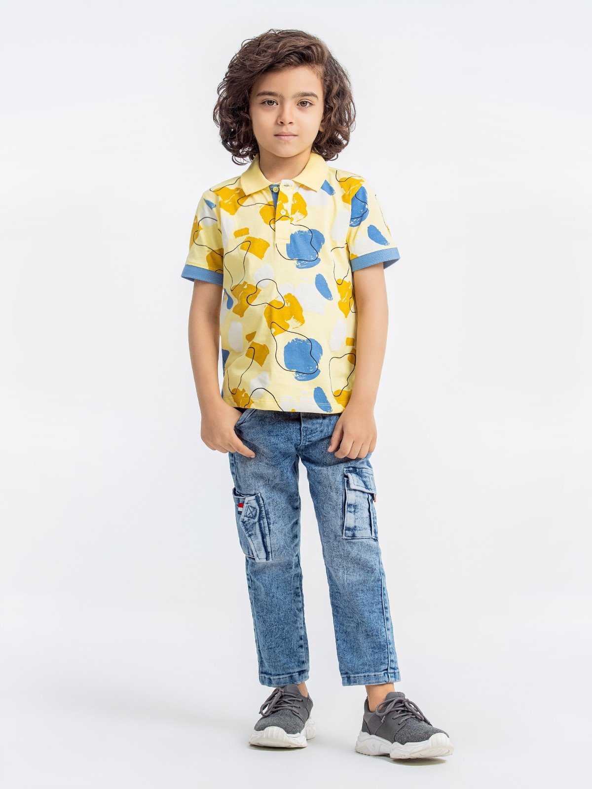 Boy's Yellow Polo Shirt - EBTPS23-002