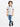 Boy's White & Blue Polo Shirt - EBTPS23-010