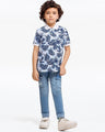 Boy's Blue & White Polo Shirt - EBTPS23-026
