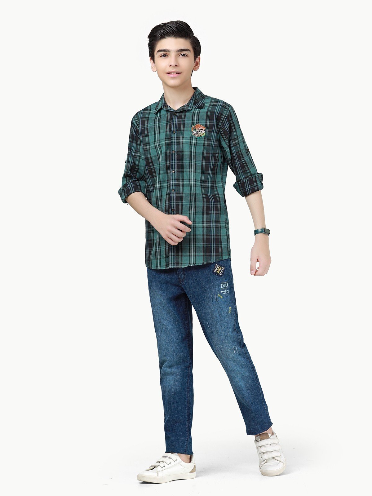 Boy's Green Shirt - EBTS22-27407