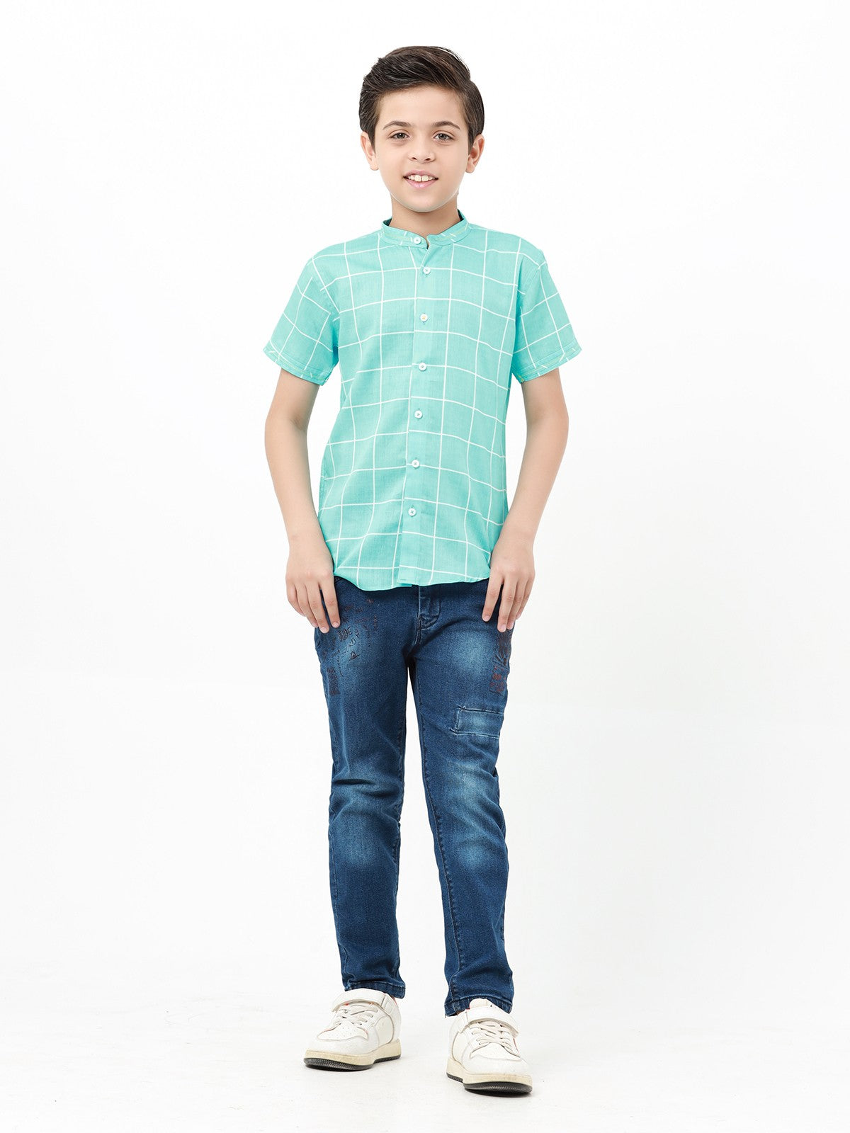 Boy's Aqua Shirt - EBTS22-27443