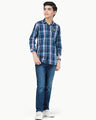 Boy's Blue Multi Shirt - EBTS22-27447