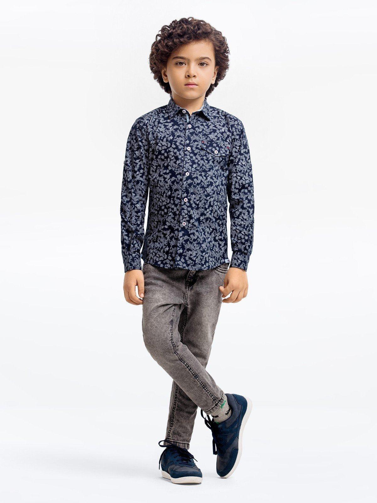 Boy's Navy Blue Shirt - EBTS23-27498