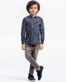 Boy's Navy Blue Shirt - EBTS23-27498