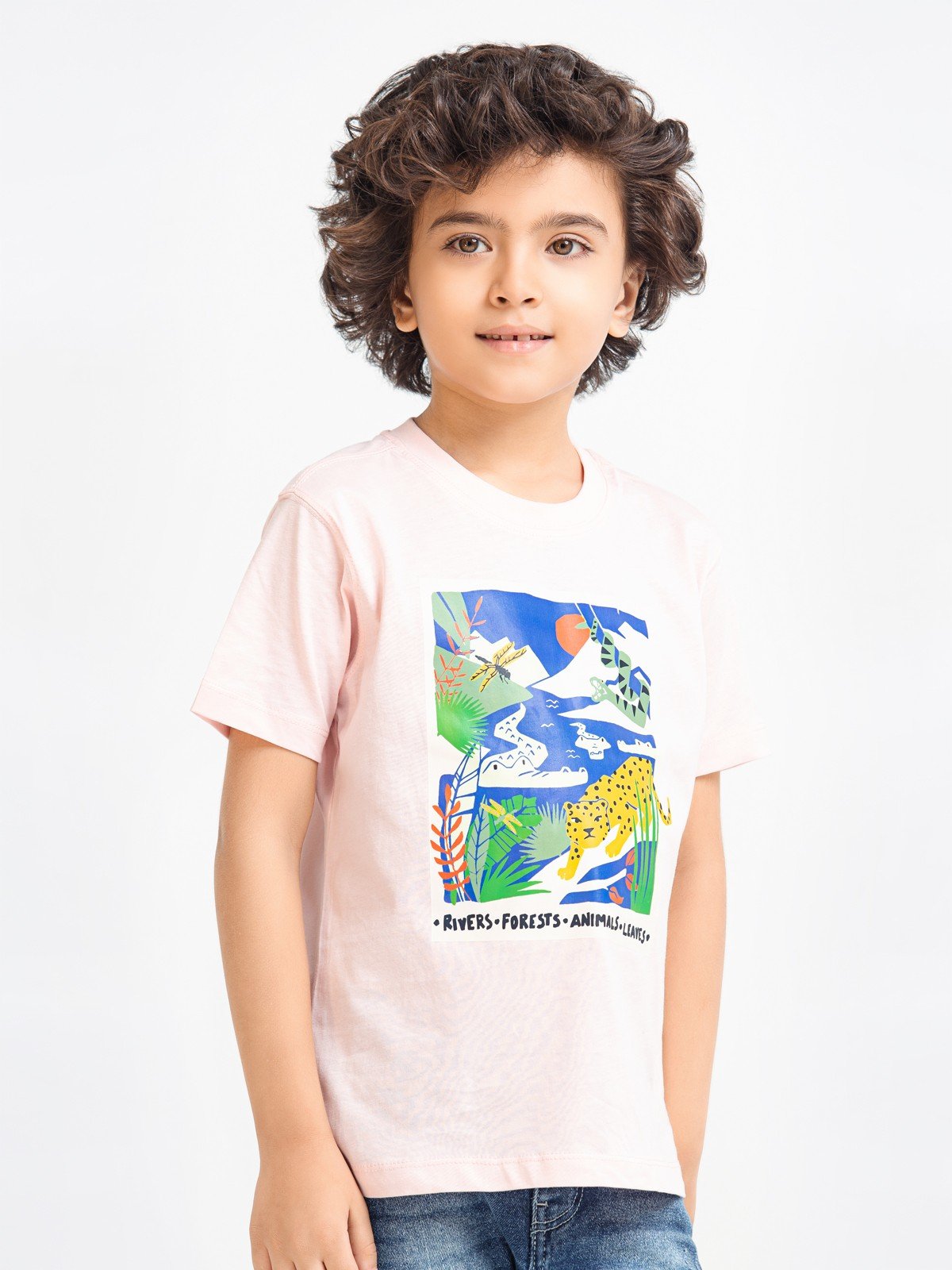 Boy's Light Pink T-Shirt - EBTTS23-004