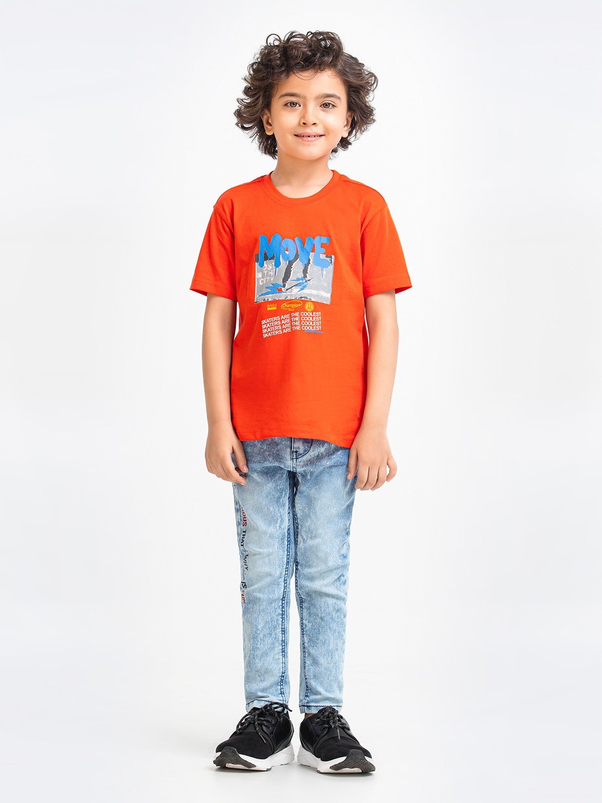Boy's Orange T-Shirt - EBTTS23-012