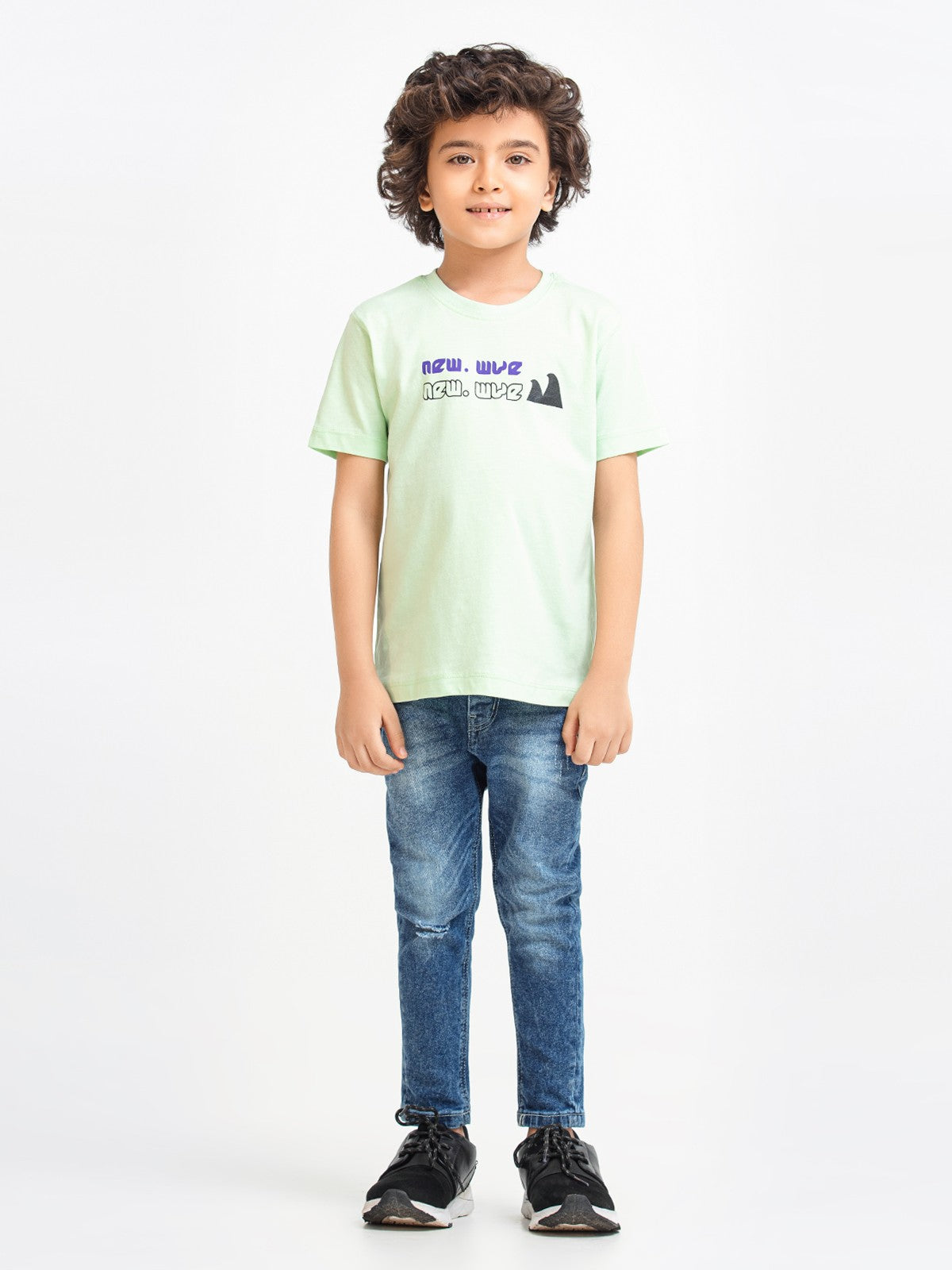 Boy's Light Green T-Shirt - EBTTS23-013