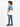 Boy's White & Blue T-Shirt - EBTTS23-028