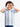 Boy's White & Blue T-Shirt - EBTTS23-043