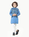 Boy's Blue Waist Coat Suit - EBTWCS23-25177