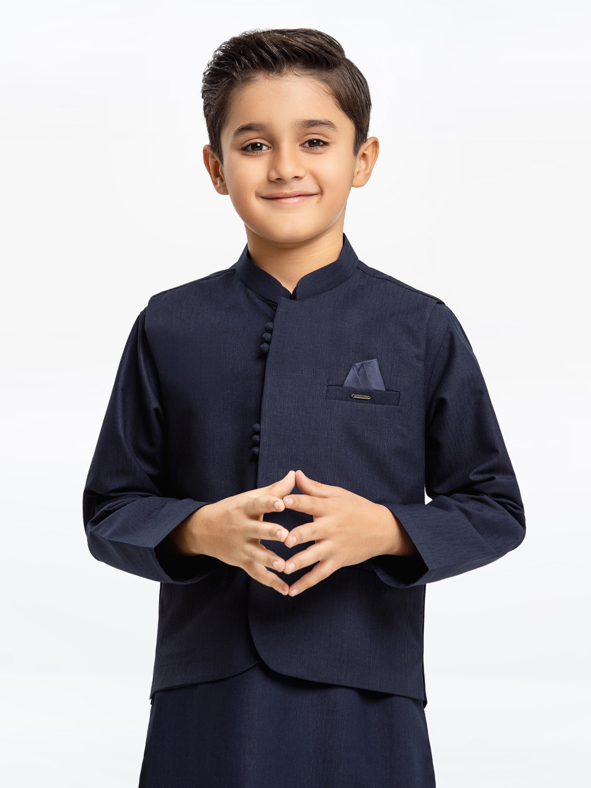 edenrobe Boy's Navy Blue Waist Coat Suit - EBTWCS23-25185 – edenrobe ...